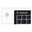 Keysonic KSK-3211ELU čierna / Super Mini klávesnica / Touchpad / USB / LED podsvietenie / DE