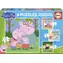 Educa Puzzle Prasiatko Peppa 4v1 / (6 & 9 & 12 & 16 dielikov) / od 3 rokov