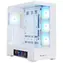 Zalman P40 DS biela / ATX / 4X 120mm ARGB / 2x USB 3.0 + 1x USB-C / 9.1 "LCD displej / bez zdroja / panoramatická
