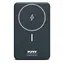 PORT CONNECT bezdrôtová 10 000 mAh čierna / Powerbanka / Qi2 15W / MagSafe / USB-C PD / USB-A QC