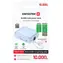 Swissten Space 10000 mAh modrá / Powerbanka s integrovanými káblami / USB-C + Lightning