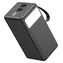 Platinet PMPB6065 čierna / Powerbanka / 60 000 mAh / 65W Power Delivery / 2x USB-C / 2x USB-A / LED svietidlo