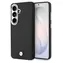 BMW Signature PU Leather pre Samsung Galaxy S26 čierna / Zadný kryt / Kovové Logo / Koženkový (PU) / Magnetický (MagSafe)