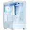 Zalman P10 biela / PC skriňa / Mini Tower / 1x 120mm ARGB fan / 1x USB-A 3.2 Gen2 + 1x USB-C / temperované sklo