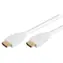 Neutralle HDMI 2.0 biela / HDMI kábel / samec - samec / pozlátené konektory / Ethernet / 0,5 m