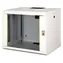 Digitus Unique 16U čierna / Nástenný rozvádzač / 600 x 780 x 450 mm / nosnosť 100 kg / sklenené dvere / IP20