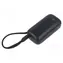 Goobay 5000 mAh čierna / Powerbanka / integrovaný USB-C kábel 13 cm / PD / QC / 20 W