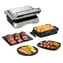 TEFAL Optigrill GC774D30 4v1 čierna, strieborná / Elektrický gril / 2100 W / 9 programov / snímateľné dosky