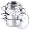 Maestro MR-2900-18 / Sada hrncov na varenie v pare / 18 cm / 4 diely / sklo, nerez