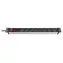 Brennenstuhl Alu-Line čierna / Napájacia lišta / 19" / 8x zásuvka / vypínač / 3500 W / 2m kábel