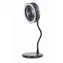 Gembird LED lampa s bezdrôtovou nabíjačkou 3v1 čierna / Stolná LED lampa / Bezdrôtová nabíjačka 10W / ventilátor