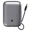 Platinet PMPB1020C čierna / Powerbanka / 10 000 mAh / Power Delivery 20W / 2x USB-C / 1x USB-A / displej