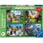 Ravensburger Puzzle Minecraft / 4x100 dielikov / 36 x 26 cm