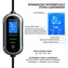 Qoltec Mobilná EV nabíjačka 2v1 Typ2 11kW / Nabíjačka elektromobilov / 400V / CEE 32A / Wi-Fi / LCD / 5 m kábel