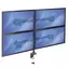 StarTech Držiak monitora 4X rameno 360° čierna / Držiak monitora / VESA 75x75 a 100x100 mm / do 27” / nosnosť 8 kg