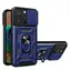 Hurtel Hybrid Armor Camshield iPhone 15 Pro modrá / Kryt / Stojanček / Krytka kamery