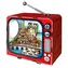 2KIDS TOYS 3D drevená skladačka Retro TV Paríž / 98 dielikov / od 12 rokov / LED osvetlenie