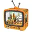 2KIDS TOYS 3D drevená skladačka Retro TV Pyramídy / 89 dielikov / od 12 rokov / LED osvetlenie