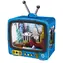 2KIDS TOYS 3D drevená skladačka Retro TV New York / 78 dielikov / od 12 rokov / LED osvetlenie