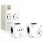 Tech-Protect PCL3x4 biela / Zásuvkový blok / 3x Schuko / 2x USB-A / 2x USB-C
