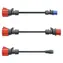 go-e adaptérová sada CH-04-07 Gemini flex 22 kW čierna / Sada nabíjacích adaptérov / 3 diely / 30 cm