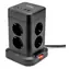 Huslog nabíjacia stanica 15W čierna / 8x zásuvka / 2x USB-C / 2x USB-A