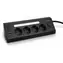 Huslog nabíjacia stanica 15W čierna / 4X zásuvka / 2x USB-C / 2x USB-A / LED lampička