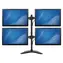 StarTech Držiak pre 4 monitory čierna / Držiak pre 4 monitory / 13-27" / nosnosť 8 kg / rotácia 360° / oceľ a hliník