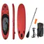 ENERO Paddleboard červeno-čierno-sivý / 320 × 76 × 15 cm / nosnosť 140 kg / vr. pádla a pumpy