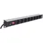 Intellinet Napájacia lišta 8x zásuvka 19" čierna / Napájacia lišta / Rack 1U / 16 A / 3 m kábel / Hliník