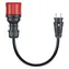 go-e adaptér CH-04-30 CEE16 3F na 230V zásuvku čierny / Adaptér / Pre Gemini flex a HOME + 11 kW / Dĺžka 30 cm