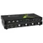 Intellinet KVM prepínač HDMI 4:1 čierna / KVM prepínač / 4K 60Hz / 3x USB 2.0 / diaľkové ovládanie