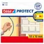 Tesa Protect ochranné nárazníky biele / Ochranné nárazníky / 10x10 mm / samolepiace / 8 ks