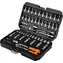 Neo Tools 10-201 / Sada náradia a nástrčných hlavíc / 55 ks / 1/4" / CrV oceľ / plastový kufor