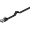 PremiumCord Plochý UTP CAT6 2m čierna / Patch kábel / RJ45-RJ45 / 250 MHz