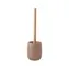 Spirella Sven WC kefa s matne cappuccino polyresinovou nádobou / bambus / 35 x 10 cm
