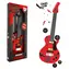 TEDDIES Gitara ROCK STAR červená / 58 cm / na batérie / so zvukom a svetlom / od 3 rokov