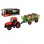 TEDDIES Traktor Zetor s vlekom na balíky / Zotrvačníkový pohon / Svetlo a zvuk / 36 cm / Plast / od 3 rokov