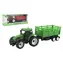 TEDDIES Traktor s vlekom / 2 farby / voľný chod / 21 cm / plast / od 3 rokov