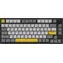 Ajazz AK820 Pre čierno-šedo-žltá / Herná klávesnica / mechanická / Flying Fish Switch / RGB / BT/2,4GHz/USB-C
