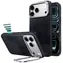 ESR Leather Kickstand MagSafe čierna / Kryt / Apple iPhone 18 Pro Max, 17 Pro Max / MagSafe / Výklopný stojan