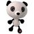 Dog Fantasy Hračka - Big head panda plyšová pískacia 30cm