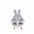 Childhome Sedacia podložka do detskej stoličky Rabbit Jersey Grey