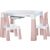 FreeON Plastový stolík so stoličkami Neo biela/ružová / od 3 do 9 rokov