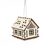 Kozlo dreva Stredný domček Koliba / LED sviečka / 3V batéria