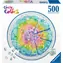 Ravensburger Kruhové puzzle Dúhová torta / 500 dielikov / od 12 rokov