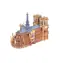 Woodcraft Drevené 3D puzzle Katedrála Notre-Dame / 216 dielikov / od 8 rokov / Obtiažnosť: jednoduchá