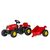 Rollytoys Šliapací traktor Rolly Kid s vlečkou - červená / od 3 rokov