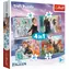 Trefl - Puzzle - Ľadové kráľovstvo: Úžasný svet 4v1 / 12|15|20|24 dielikov / 28.5 x 20.5 cm / vek 3+
