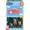 Educa Drevené puzzle Prasiatko Peppa / 2x16 dielikov / od 3 rokov